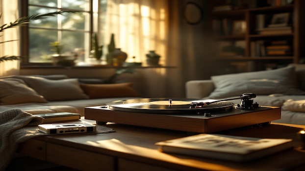 vintage record player