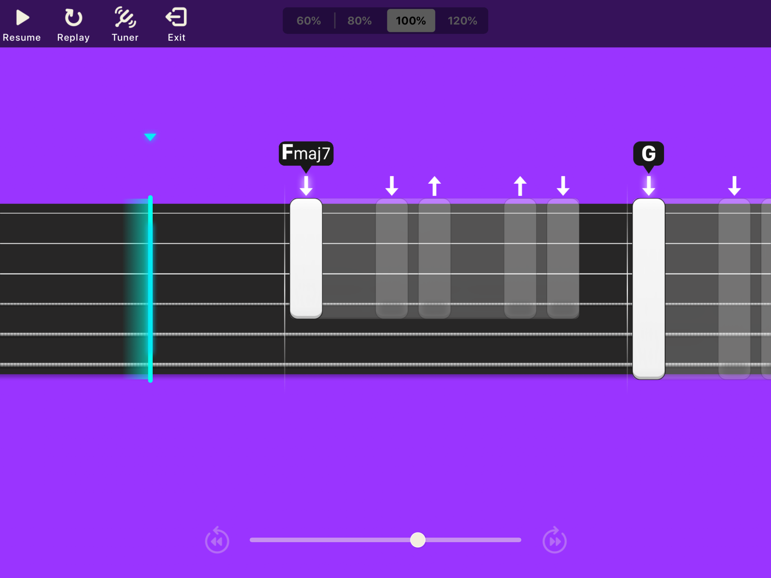 Simply Guitar app interface