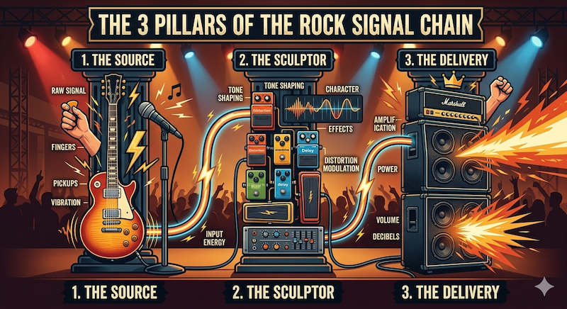 3 pillars of the rock signal chain