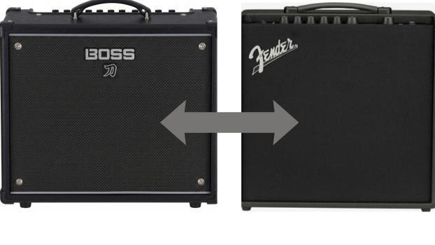 Boss Katana 50 vs Fender Mustang LT50