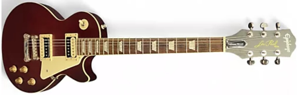 Epiphone Les Paul Traditional Pro IV in wine red color