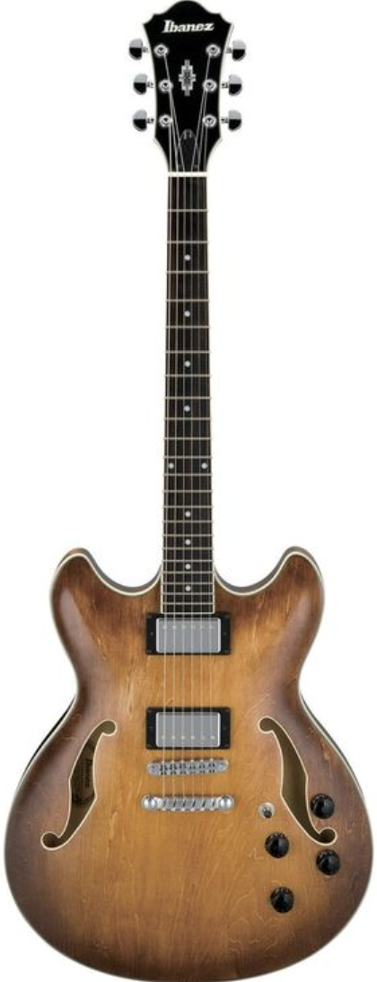 Ibanez Artcore AS73 hollow-body electric guitar in tobacco brown color