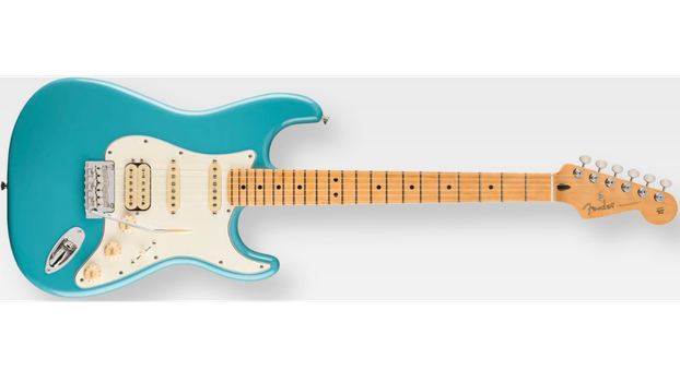 Fender Player Stratocaster HSS in Aquatone blue color