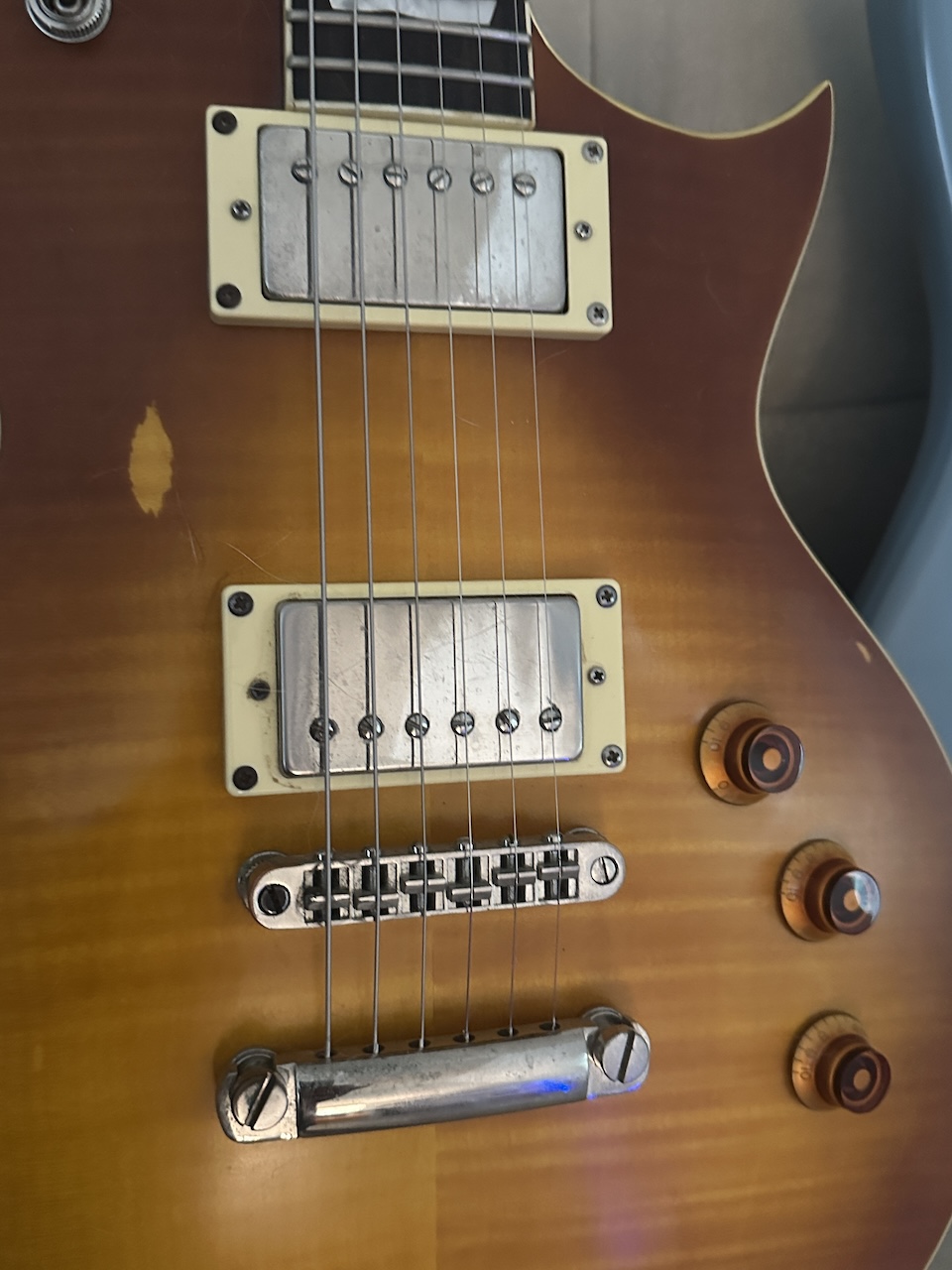 Ltd EC-256 close-up image of pickups